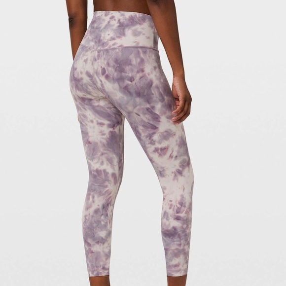 LULULEMON RARE Diamond Dye Pink Bliss Graphite Purple Align 25" - Picture 2 of 10